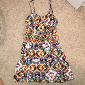 Aztec print dress